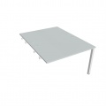 Písací stôl Hobis Uni USD 1200 R - sivá/biela, pozdĺžne reťazenie