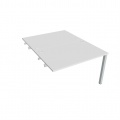 Písací stôl Hobis Uni USD 1200 R - biela/sivá, pozdĺžne reťazenie