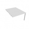 Písací stôl Hobis Uni USD 1200 R - biela/biela, pozdĺžne reťazenie