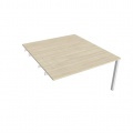 Písací stôl Hobis Uni USD 1400 R - agát/biela, pozdĺžne reťazenie