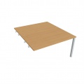 Písací stôl Hobis Uni USD 1400 R - buk/sivá, pozdĺžne reťazenie