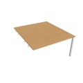 Písací stôl Hobis Uni USD 1400 R - buk/biela, pozdĺžne reťazenie