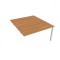 Písací stôl Hobis Uni USD 1400 R - jelša/biela, pozdĺžne reťazenie