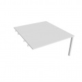 Písací stôl Hobis Uni USD 1400 R - biela/biela, pozdĺžne reťazenie