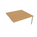 Písací stôl Hobis Uni USD 1600 R - buk/sivá, pozdĺžne reťazenie