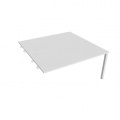 Písací stôl Hobis Uni USD 1600 R - biela/biela, pozdĺžne reťazenie