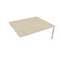 Písací stôl Hobis Uni USD 1800 R - agát/biela, pozdĺžne reťazenie