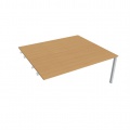 Písací stôl Hobis Uni USD 1800 R - buk/sivá, pozdĺžne reťazenie