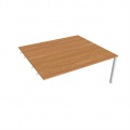 Písací stôl Hobis Uni USD 1800 R - jelša/biela, pozdĺžne reťazenie