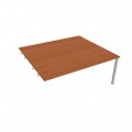 Písací stôl Hobis Uni USD 1800 R - čerešňa/sivá, pozdĺžne reťazenie