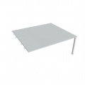 Písací stôl Hobis Uni USD 1800 R - sivá/biela, pozdĺžne reťazenie