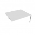 Písací stôl Hobis Uni USD 1800 R - biela/biela, pozdĺžne reťazenie