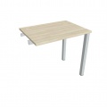 Písací stôl Hobis Uni UE 800 R - agát/sivá, pozdĺžne reťazenie