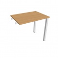 Písací stôl Hobis Uni UE 800 R - buk/biela, pozdĺžne reťazenie