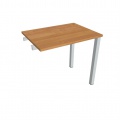 Písací stôl Hobis Uni UE 800 R - jelša/sivá, pozdĺžne reťazenie