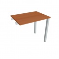 Písací stôl Hobis Uni UE 800 R - čerešňa/sivá, pozdĺžne reťazenie
