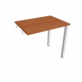 Písací stôl Hobis Uni UE 800 R - čerešňa/biela, pozdĺžne reťazenie