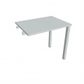 Písací stôl Hobis Uni UE 800 R - sivá/sivá, pozdĺžne reťazenie