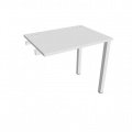Písací stôl Hobis Uni UE 800 R - biela/biela, pozdĺžne reťazenie