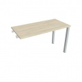 Písací stôl Hobis Uni UE 1200 R - agát/sivá, pozdĺžne reťazenie