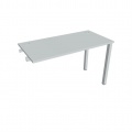 Písací stôl Hobis Uni UE 1200 R - sivá/sivá, pozdĺžne reťazenie