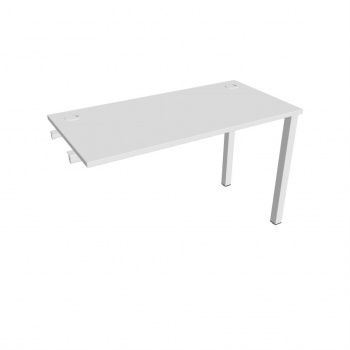 Písací stôl Hobis Uni UE 1200 R - biela/biela, pozdĺžne reťazenie