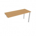 Písací stôl Hobis Uni UE 1400 R - buk/biela, pozdĺžne reťazenie