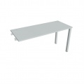Písací stôl Hobis Uni UE 1400 R - sivá/sivá, pozdĺžne reťazenie