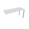 Písací stôl Hobis Uni UE 1400 R - biela/sivá, pozdĺžne reťazenie