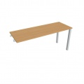 Písací stôl Hobis Uni UE 1600 R - buk/sivá, pozdĺžne reťazenie