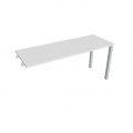 Písací stôl Hobis Uni UE 1600 R - biela/sivá, pozdĺžne reťazenie