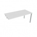 Rokovací stôl Hobis Uni UJ 1600 R - biela/sivá, pozdĺžne reťazenie