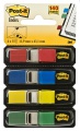 Záložky Post-it v zásobníku, 11,9 x 43,2 mm, 4 farby