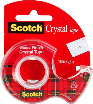 Lepiaca páska Scotch Crystal Clear s odvíjačom