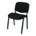 Konferenčná stolička ISO N čierna, kostra čierna