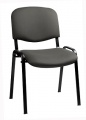 Konferenčná stolička ISO N sivá, kostra čierna