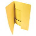 Papierové dosky s chlopňami HIT Office - A4, žltá , 50 ks