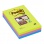 Samolepiaci bloček Post-it Super Sticky 101 mm x 152 mm XXL, dúhové farby, linajkové, 3 bločky po 90 lístkov 
