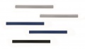 Samolepiaca magnetická lišta DURAFIX® - 210 mm, čierna, 5 ks