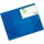 Box na spisy Q-Connect s gumičkou - A4, 3 cm, transparentne modrá