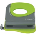 Dierovačka Q-Connect - kov/plast,  čierna/zelená
