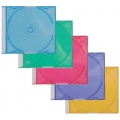 Plastové farebné kazety na 1 CD Q-Connect - 25 ks