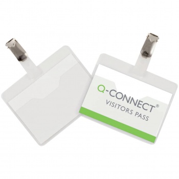Visačka Q-Connect so štipcom - zhora otvorená, horizontálna, 25 ks