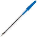 Guľočkové pero Q-Connect - priehľadné telo, modré