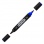 Permanentný popisovač Centropen 1666 double modrý 