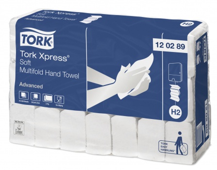 Papierové uteráky Tork Xpress Multiford H2 - 2 vrstvové