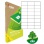 Etikety univerzálne recyklované 70x37mm Agipa A4 100 hárkov 