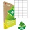 Etikety univerzálne recyklované 70x42,4mm Agipa A4 100 hárkov 