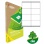 Etikety univerzálne recyklované 105x70mm Agipa A4 100 hárkov 