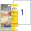 Etikety univerzálne odnímateľné 210x297mm Avery A4 25+5 hárkov 